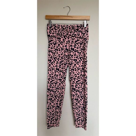Offline by Aerie Real Me 7/8 Leggings Hi-Rise Size L Pink Leopard Print - Picture 1 of 7